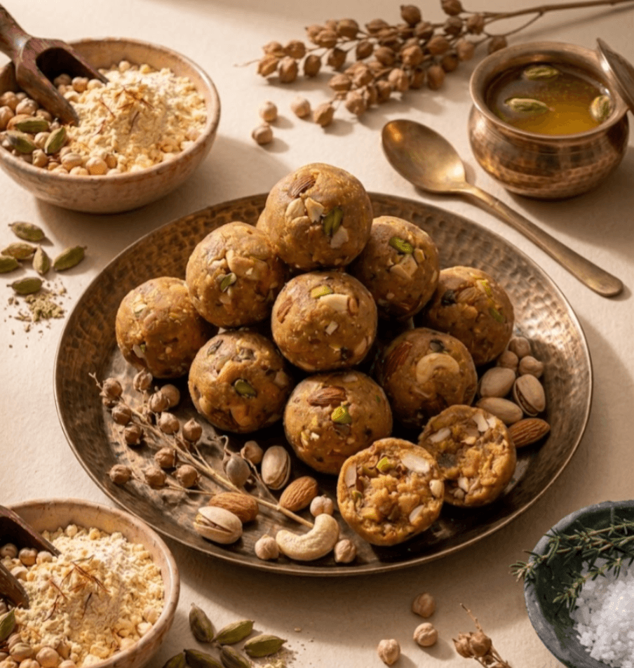 Besan Dry Fruit Ladoo